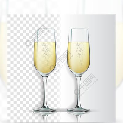 现实的玻璃与波光粼粼的香槟矢量香槟是白葡萄酒产品与透明度网格背景上孤立的泡沫的水晶豪华典雅酒精饮料3d插图现实的玻璃与波光粼粼的香槟矢量模板免费下载_ai格式_1000像素_编号37263362-